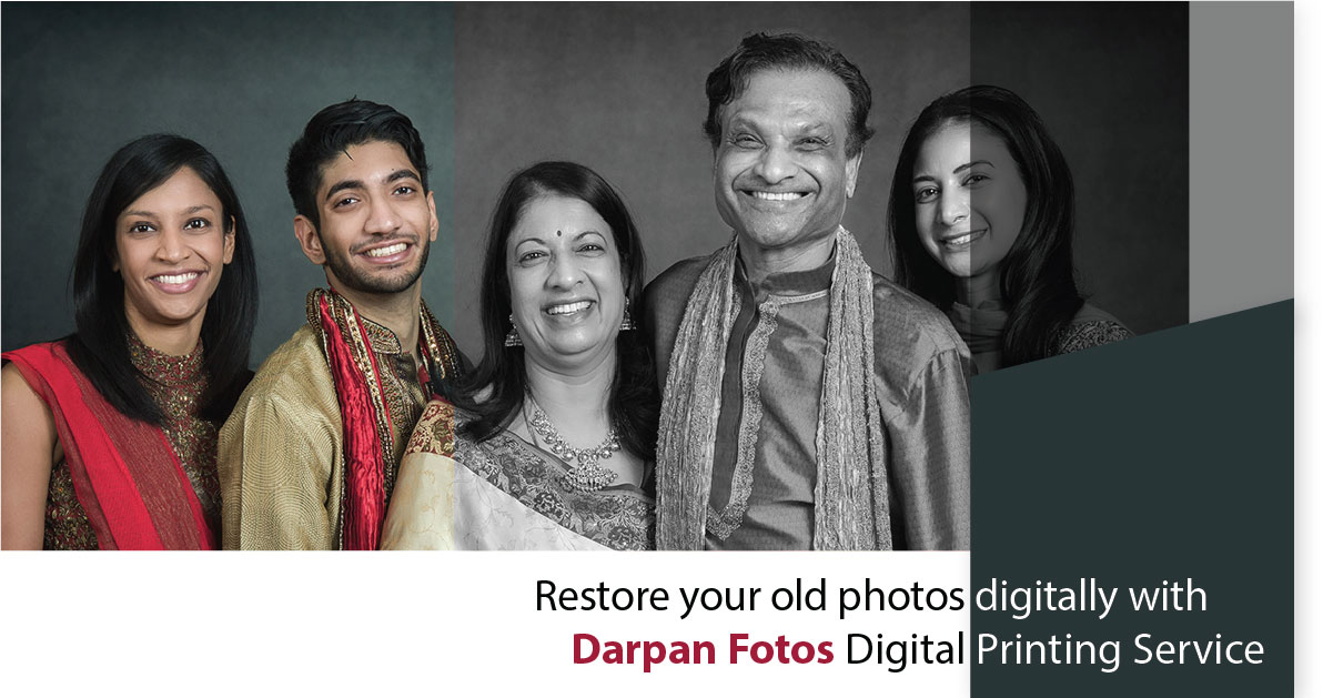 Store your old photos digitally with Darpan Fotos Digital Printing Service
